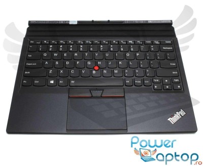 Tastatura Lenovo Neagra 01AW600 cu Palmrest negru, TP00082K1 cu Palmrest negru, ThinkPad X1 Tablet 2016 cu foto