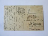Rară! Italia carte poștală cu ștampilă de propagandă militară fascistă parțial ștearsă din 1938