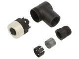 Conector M12 4-Pin Unghi PG7 125VAC 3A