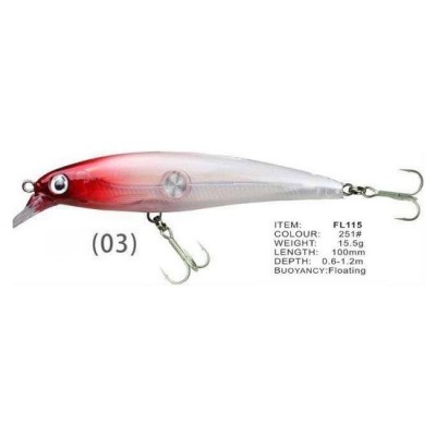 Vobler FL FL115 Floating 100mm 15.5g Depth 0.6-1.2m Colour 251 foto