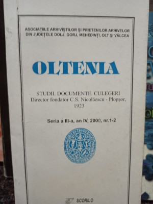 Oltenia - Studii. Documente. Culegeri (2001) foto