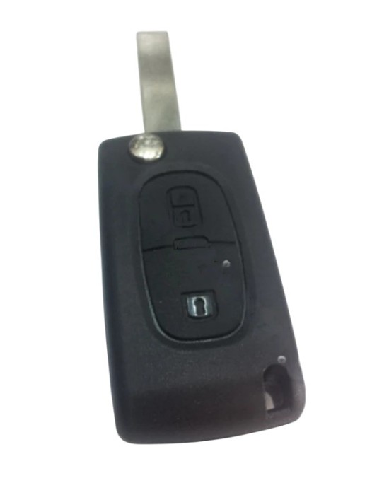Carcasa cheie Peugeot briceag cu 2 butoane