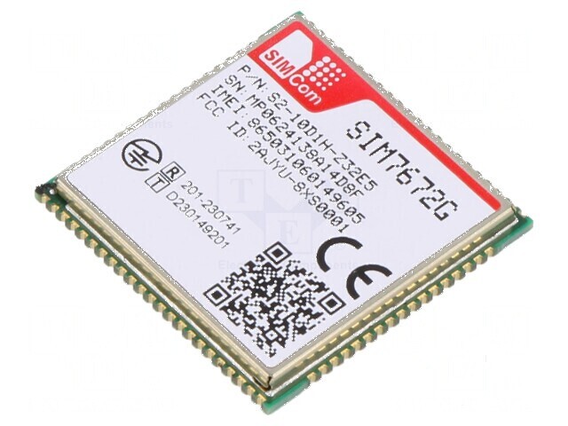 Modul LTE SMD compact 24x24x2,4mm - Viteza Descărcare: 10Mbps, &Icirc;ncărcare: 5Mbps