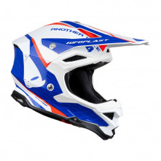 MBS Casca motocross/enduro Ufo Diamond, alb/albastru/rosu, marimea L, Cod Produs: HE054L