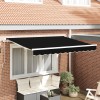VidaXL Material de &icirc;nlocuire pentru marchiză pentru cadru de 3x2.5 m Negru