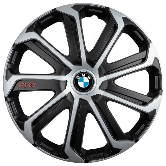 Set 4 Capace Roti Evo Gri-Negru R16, pentru BMW