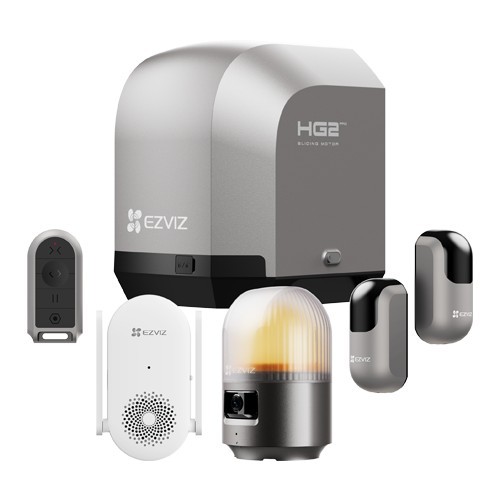 Kit automatizare poarta culisanta 600Kg/8m, Wi-Fi, camera rezolutie 2K, alarma, sirena - EZVIZ CS-HG2-R100-60HC(Pro) SafetyGuard Surveillance