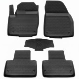 Covorase Cauciuc Premium Stil Tavita Land Rover Evoque I 2011-2018, Fara Miros, Negre