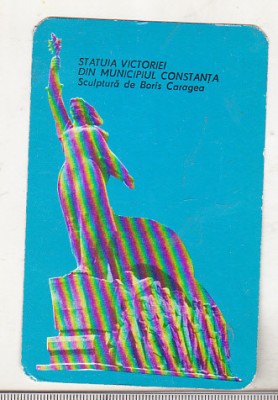 bnk cld Calendar de buzunar - 1980 - Editura Militara - Constanta Statuia Victoriei foto