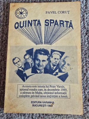 Pavel Corut - Quinta Sparta, 1993, 128 pagini, stare buna foto