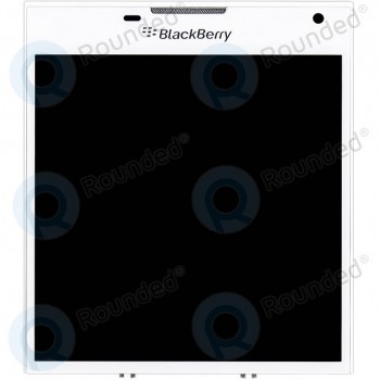 Capac frontal modul display Blackberry Q30 + LCD + digitizer alb foto