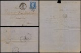 France 1864 Cover + Content Quimper to Drucourt - Railroad cancel D.620