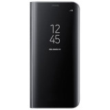 Cumpara ieftin Husa Samsung, Galaxy S9 Plus, Clear View Flip Mirror Stand, Black