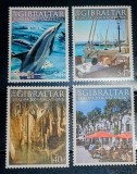 Gibraltar 2004 Europa Cept, delfin, peșteră serie 4v Nestampilate