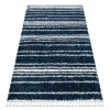Covor UNION 4080 Dunga albastru si cremă Franjuri shaggy pletos, 200x290 cm, Dreptunghi, Polipropilena