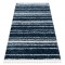 Covor UNION 4080 Dunga albastru si cremă Franjuri shaggy pletos, 200x290 cm