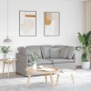 VidaXL Canapea modulară cu perne, gri nor, textil 3321246