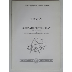 Haydn. Cinci sonate pentru pian - Georgescu Stefanescu Barnea