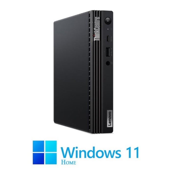 Mini PC Lenovo M80q, Hexa Core i5-10400T, 16GB DDR4, 256GB SSD, Win 11 Home