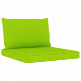 Perne pentru canapea din paleți, 2 buc., verde aprins, textil, vidaXL