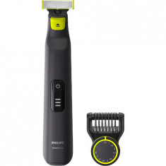 Aparat hibrid de barbierit si tuns barba Philips OneBlade Pro QP6530 15, reincarcabil, autonomie 90 min, pieptene cu 12 lungimi, umed si uscat, Negru foto