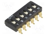 Comutator DIP-SWITCH OMRON 6 Sec&Aring;&pound;iuni ON-OFF 0,025A/24VDC