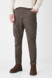 Medicine pantaloni culoarea verde, drept