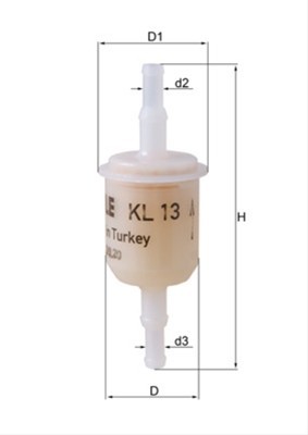 Filtru combustibil MAHLE KL13 foto