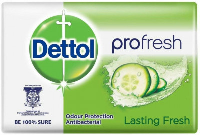Sapun solid antibacterian Dettol Lasting Fresh, castravete, 105 g foto