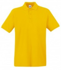 Tricou polo FRUIT OF THE LOOM Yellow foto