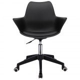 Scaun pivotant scandinav negru