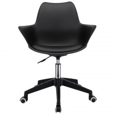 Scaun pivotant scandinav negru