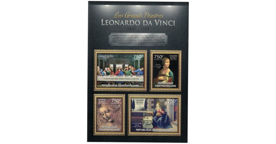 Briefmarke Frankreich 1986 Leonardo Da Vinci – Postfrisch MNH, Katalog-Nr. 2581, Sammler-Edition