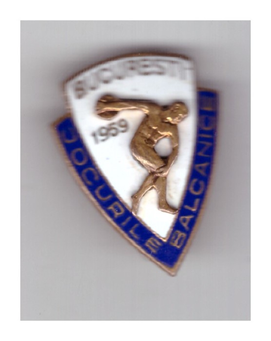 Insigna Jocurile balcanice Bucuresti 1959