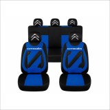 Set Huse Scaune Universale Nero Albastru Personalizate cu Citroen