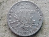 FRANTA-50 CENTIMES 1902 (Argint), Europa