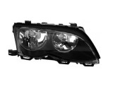 Far Bmw Seria 3 (E46), Sedan/Combi,10.2001-06.2005, Zkw Type, partea Dreapta, tip bec H7+H7+W5W; electric; reflector negru; cu motor, DEPO