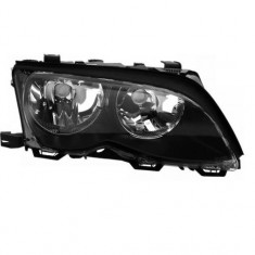 Far Bmw Seria 3 (E46), Sedan/Combi,10.2001-06.2005, Zkw Type, partea Dreapta, tip bec H7+H7+W5W; electric; reflector negru; cu motor, DEPO