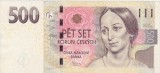 CEHIA 500 Korun 2009, Bancnota Straine Europa, XF+ aUNC