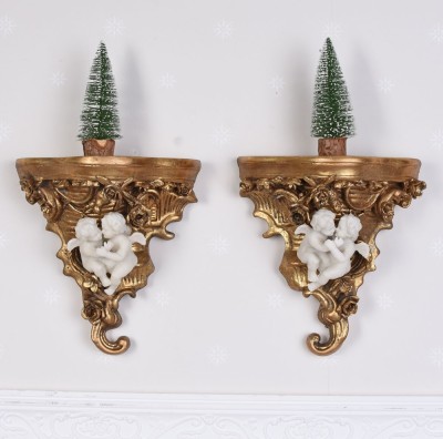 Set doua console din rasini cu decoratiuni cu ingerasi OAR661 foto