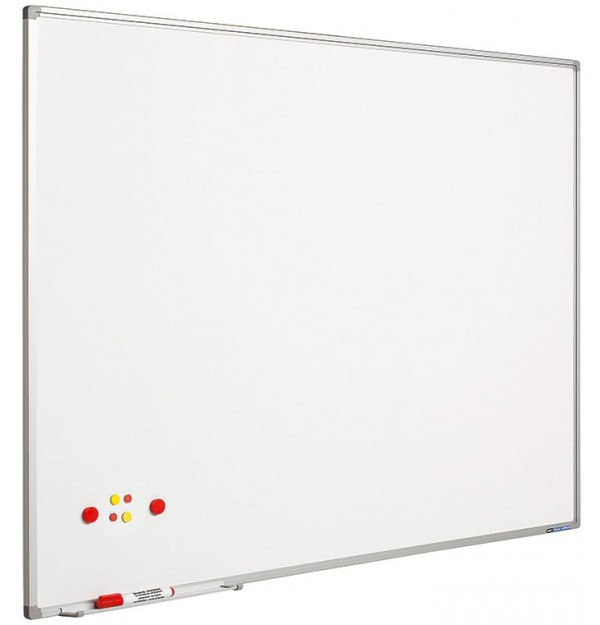 Tabla alba magnetica 100 x 200 cm, profil aluminiu SL, SMIT