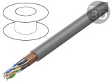Cablu de rețea ETHERLINE&reg; LAN 500 S/FTP Cat 6a 23AWG PVC Gri