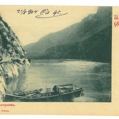 3263 - ORSOVA, Danube Kazan, boat, Litho, Romania - old postcard - unused