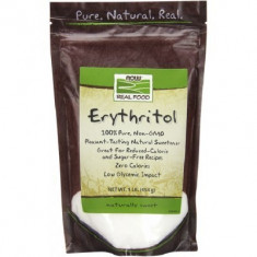 NOW Erythritol Indulcitor Natural - 454g foto