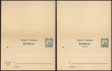 Germany New Guinea - Postal History Rare Old Postcard + Reply UNUSED DB.223
