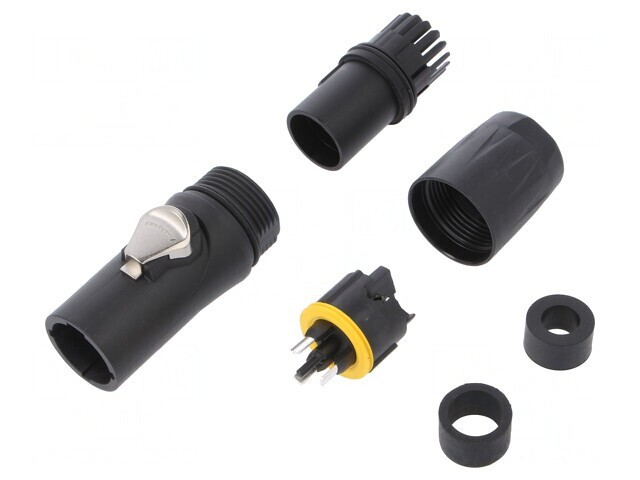Mufă Alimentare AC Tată 3 PIN 16A 250V Termoplast