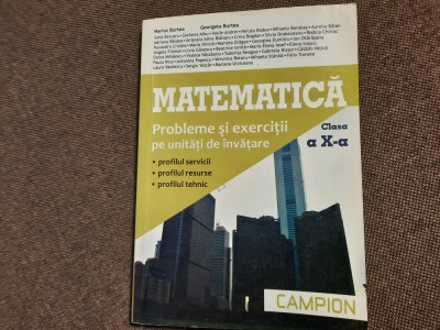 Matematica. Probleme si exercitii pe unitati de invatare. Clasa X Burtea M2 foto