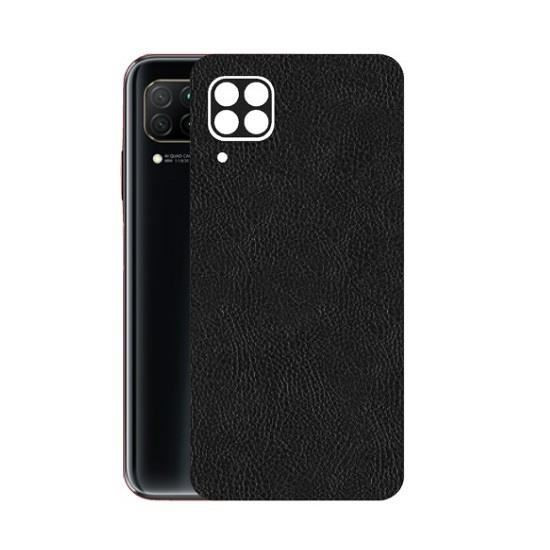 Set Folii Skin Acoperire 360 Compatibile cu Huawei P40 Lite (2 Buc) - ApcGsm Wraps Leather Black