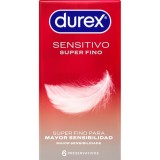 Durex Condoms-Sensitive Ultra Subțire 6 Bucăți-Latex