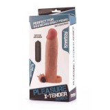 Prelungitor penis cu vibratii Pleasure X-Tender Vibrating Penis Sleeve 21cm, Lovetoy -Extender